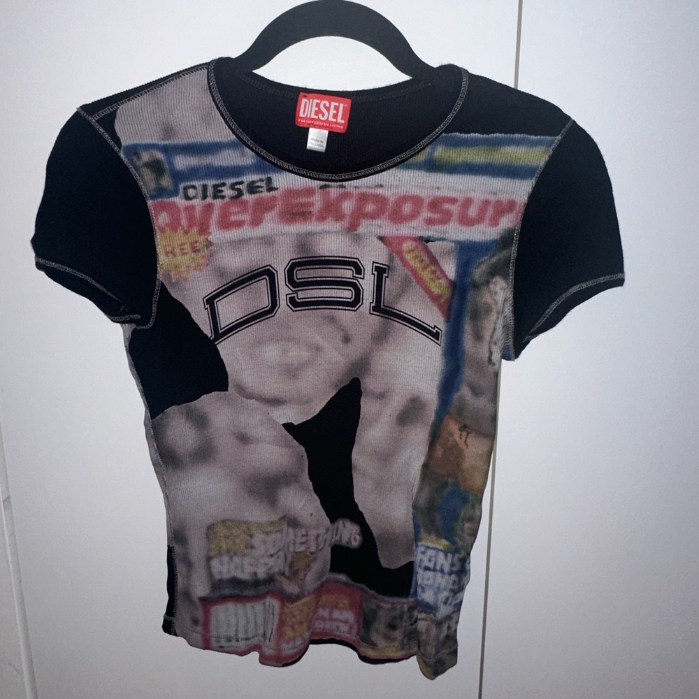 Diesel Graphic T-Shirt black size S